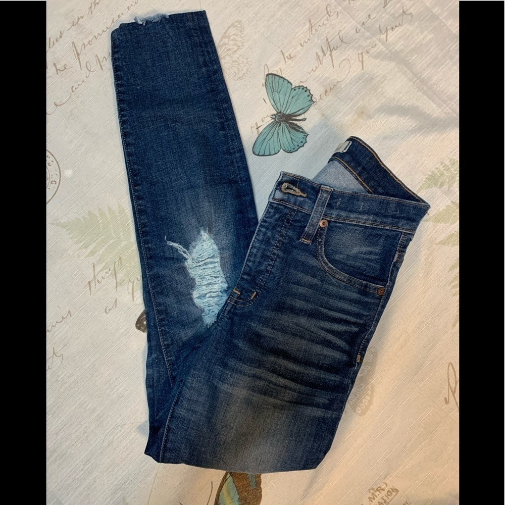 Madewell 9” high rise skinny jeans‎